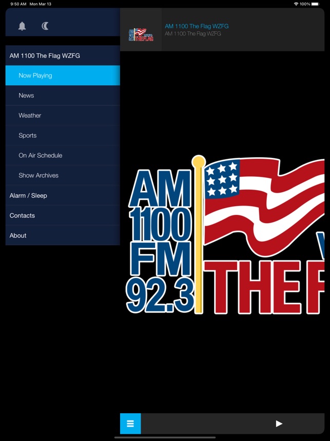 AM 1100 FM 92.3 The Flag WZFG on the App Store