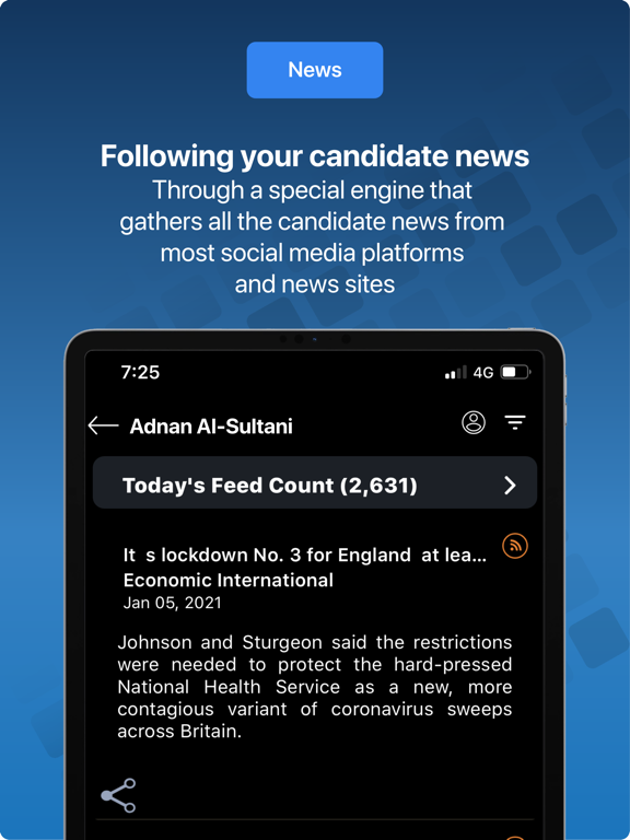 Murasha7i (مرشحي) iPad screenshot 4 - Social Networking app