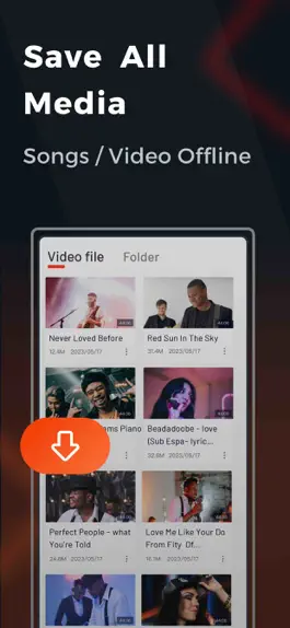 Game screenshot Offline Music&Vid, MP3- Uptube apk