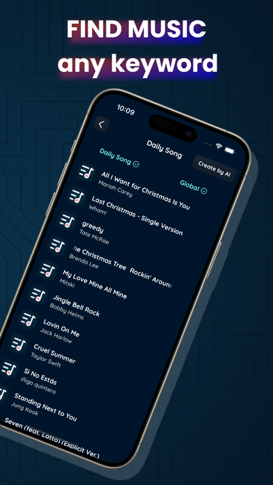 AI Music Playlist Generator Screenshot