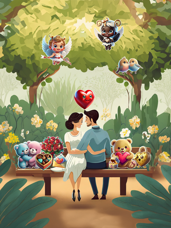 Saint Valentine Stickers