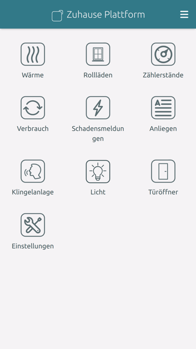 Zuhause Plattform Screenshot