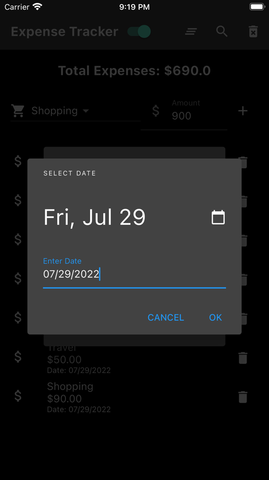 #8. Daily Expenses Calculator (iOS) Podle: MD. NASAR UDDIN REDOY