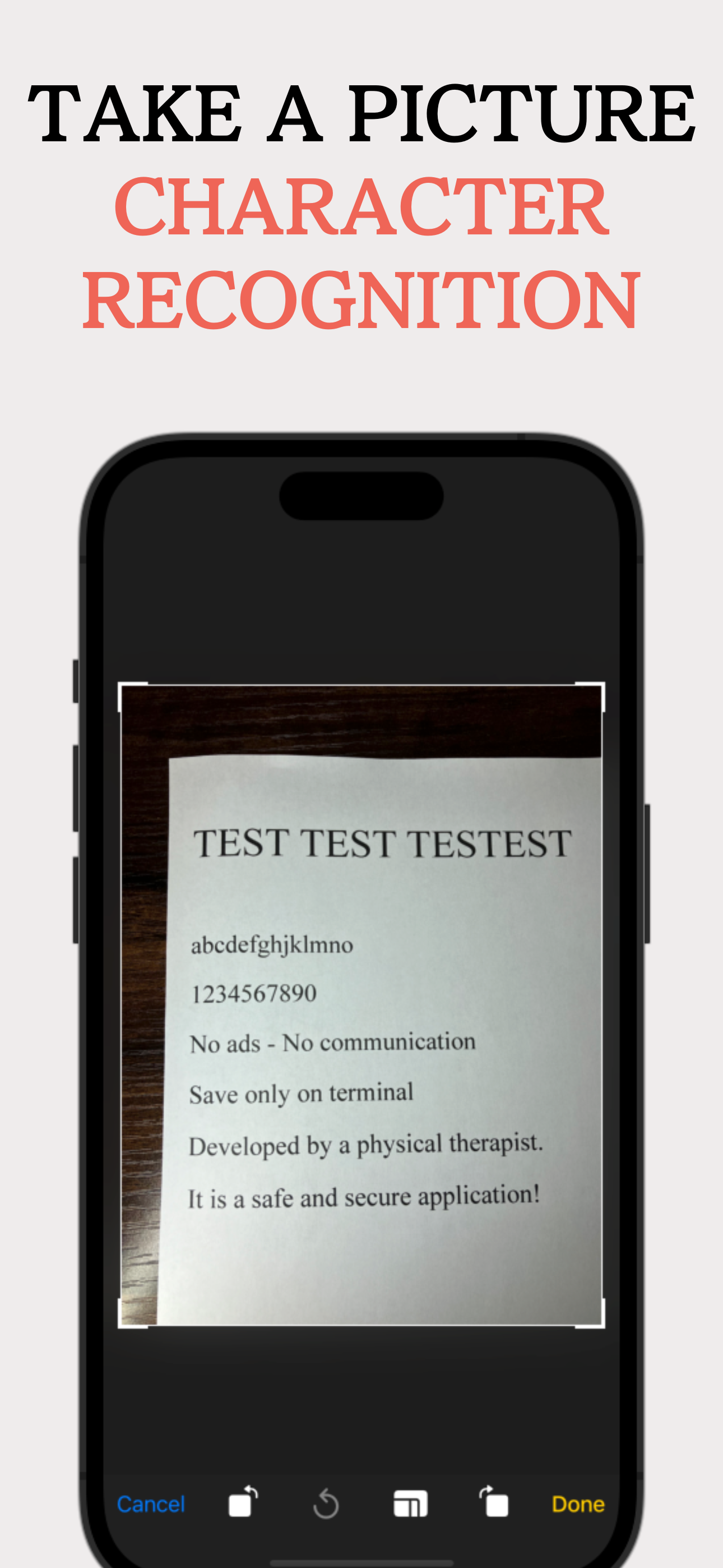 Text Recognition in Photos