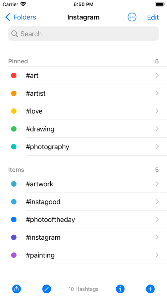 #2. Hashtag Notes - Copy & Paste (iOS) 由: FugaPiyo Inc.