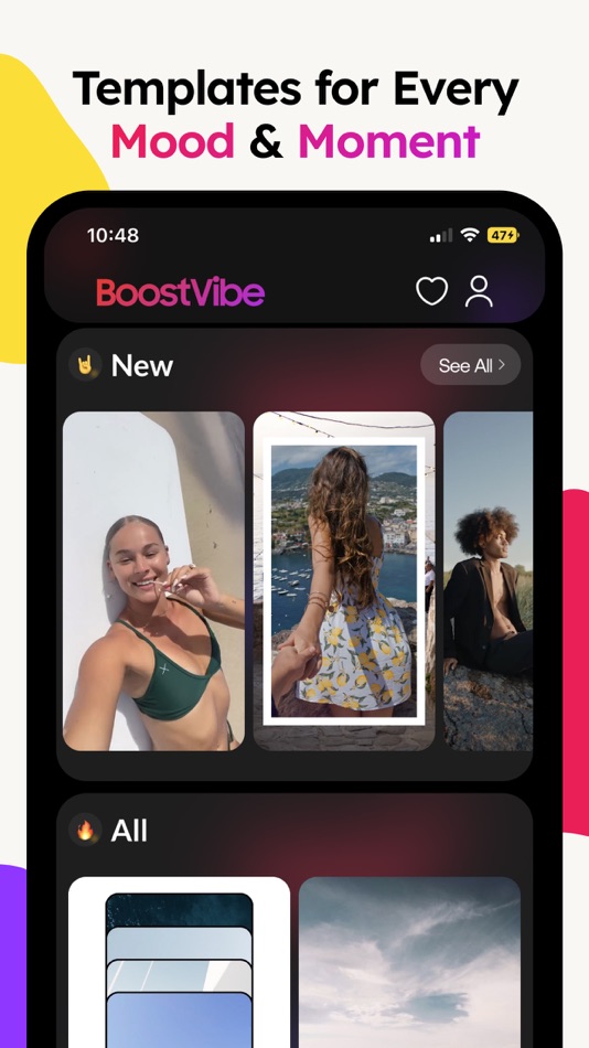 #2. BoostVibe - Aesthetic Reels (iOS) Podle: Increasebrand OU