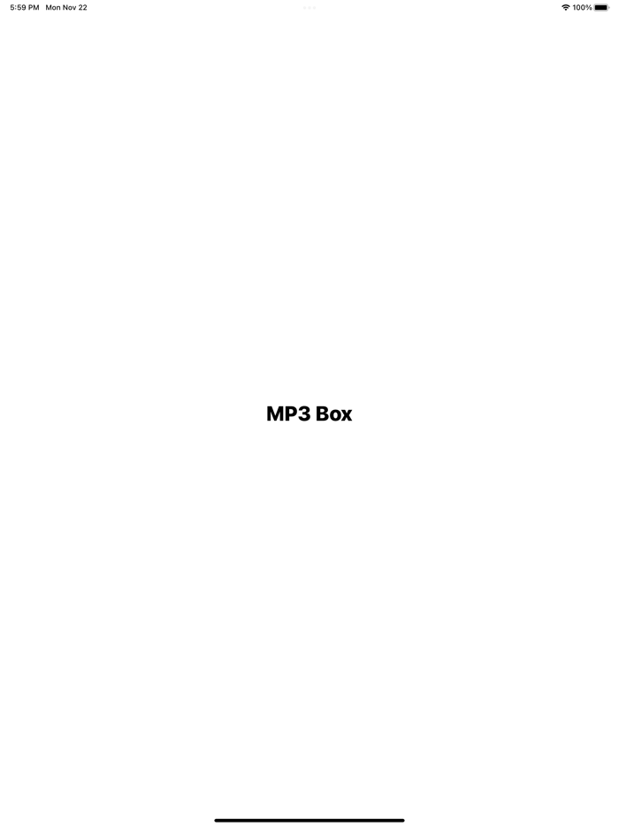 MP3 Box