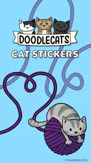 doodlecats: cat stickers iphone screenshot 1