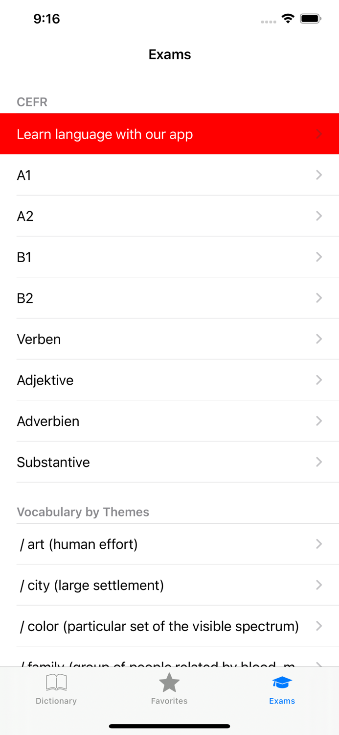 German - language dictionary