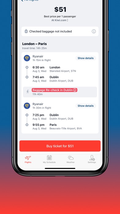 Fly Ticket Flight Booking Screenshot