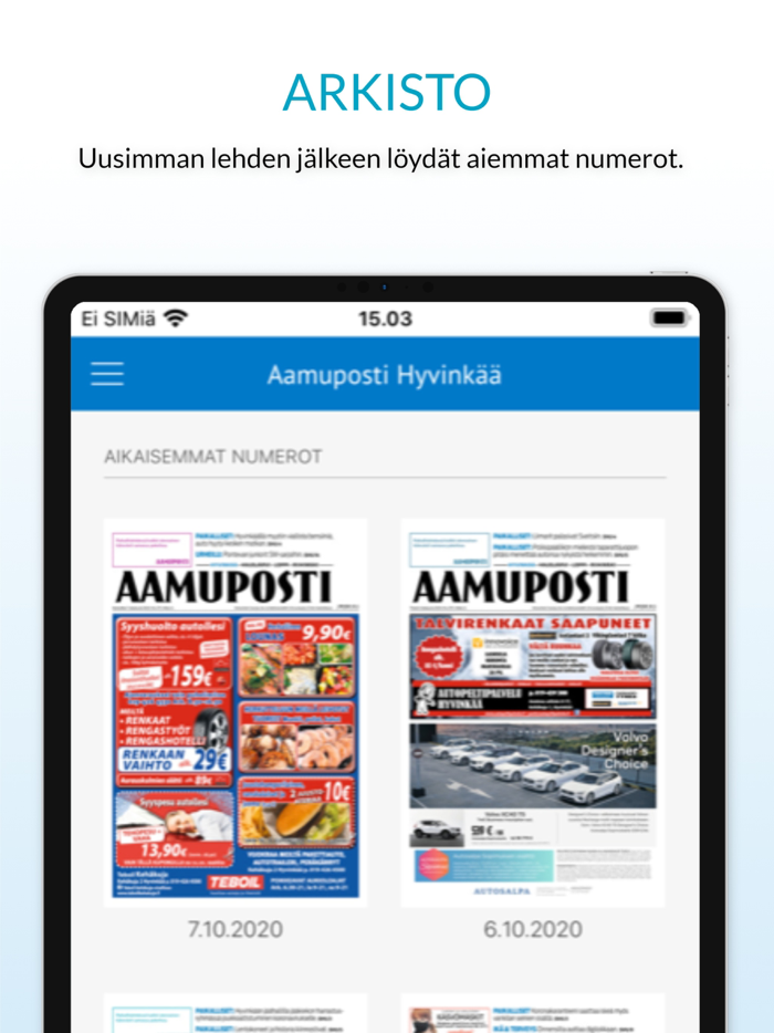 Aamuposti päivän lehti