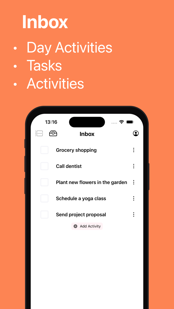 Daily Planner Task List - Mono