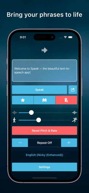 ‎Speak • Speech Synthesizer Capture d'écran