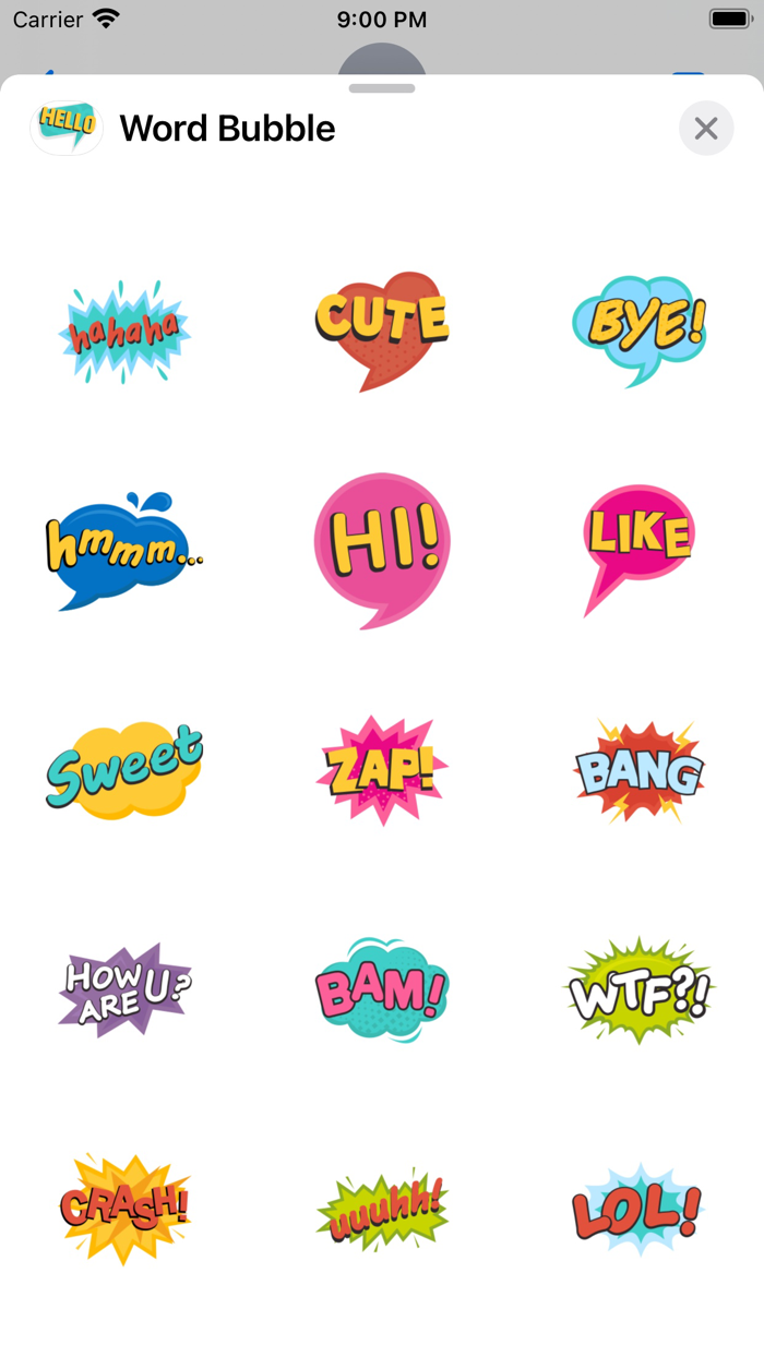 Buzzword Bubble Stickers