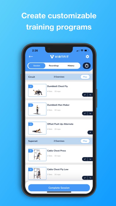 Virtfit Screenshot