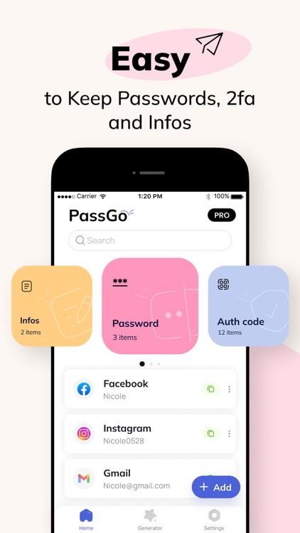 Authenticator App - 2FA PassGo