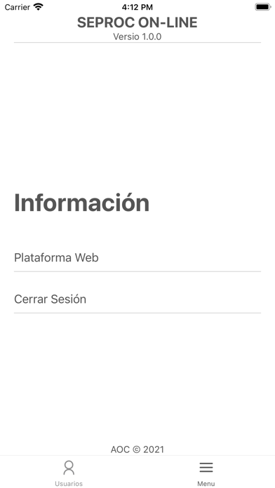 Seproc Online Screenshot