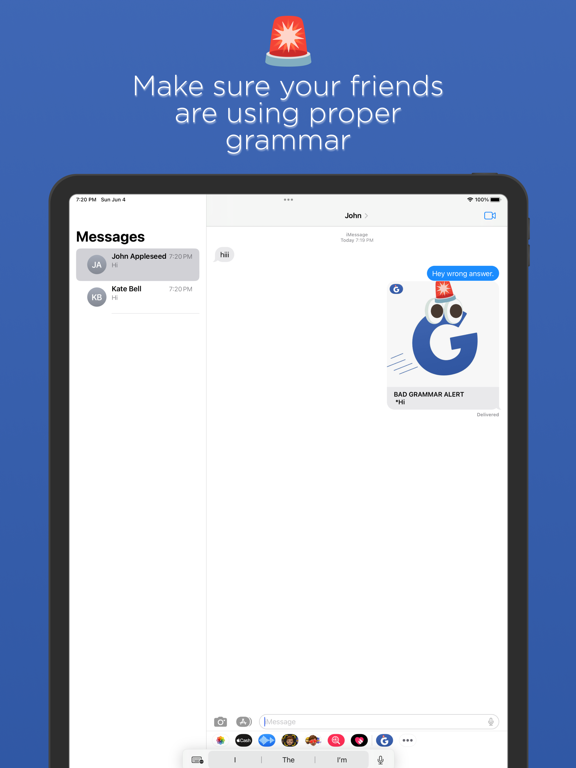 Grammar Police for Messages