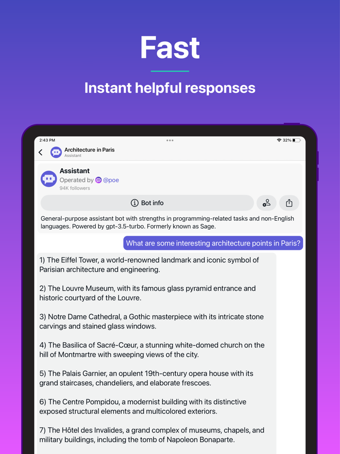 Poe – Fast AI Chat