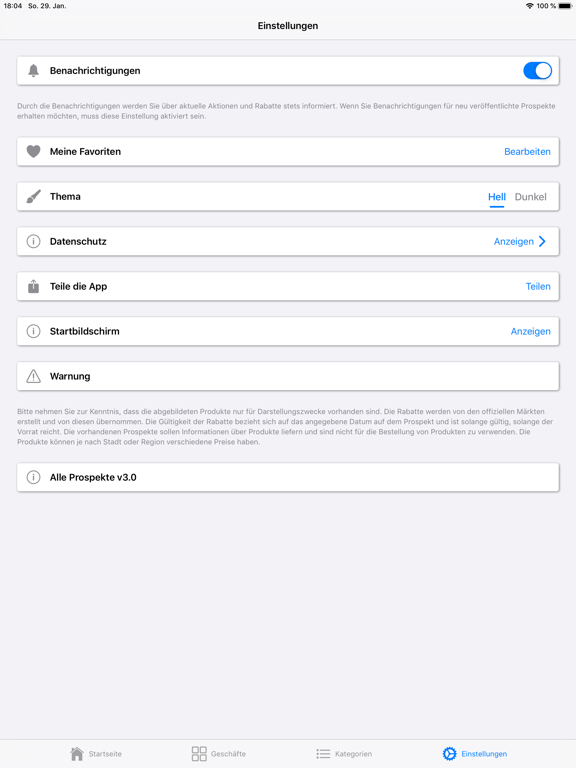Alle Prospekte iPad screenshot 5 - Shopping app