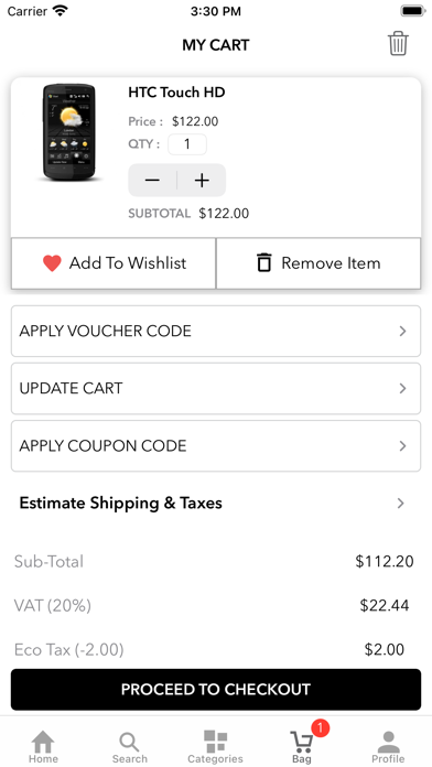 Opencart Hyperlocal App Screenshot