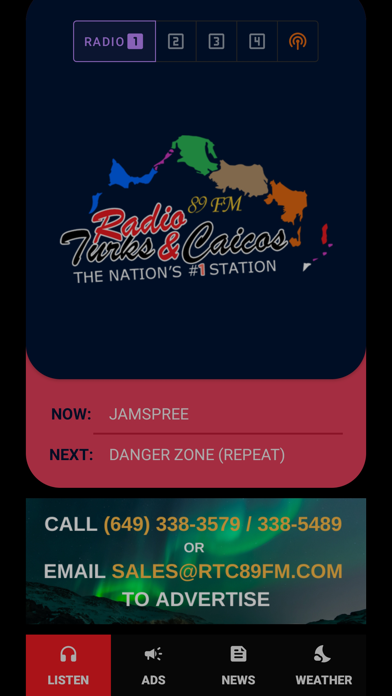 Radio Turks and Caicos Screenshot