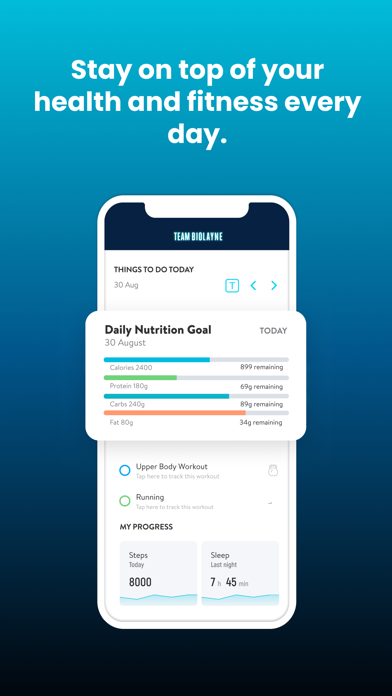 Team Biolayne Coaching Screenshot