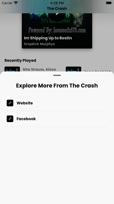 The Crash iPhone screenshot 3 - Music app