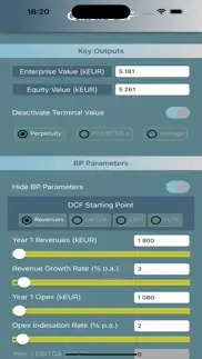 dcf valuation tool iphone screenshot 1