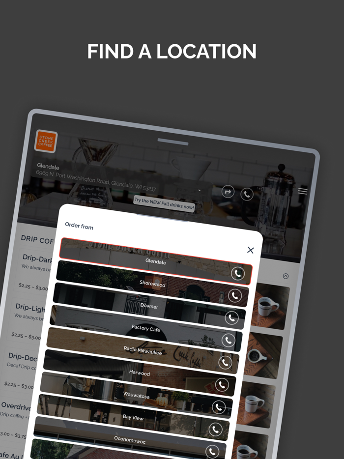 Stone Creek Coffee To Go