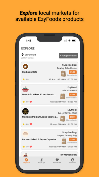 EzyFoods Screenshot