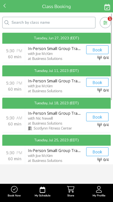 TriCore Wellness Screenshot