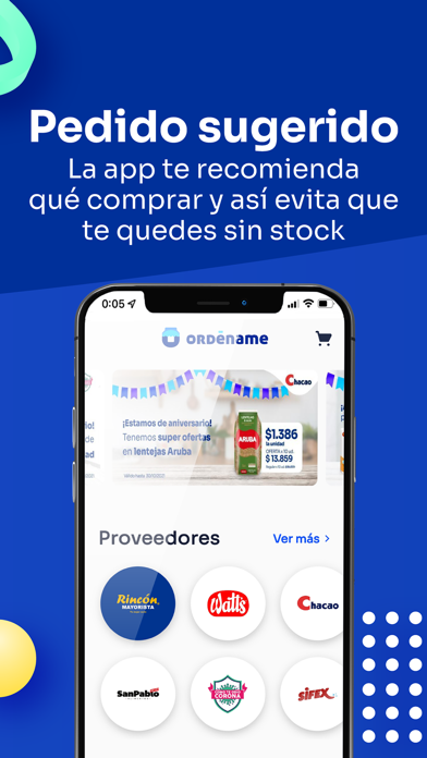 Ordename Proveedores Screenshot