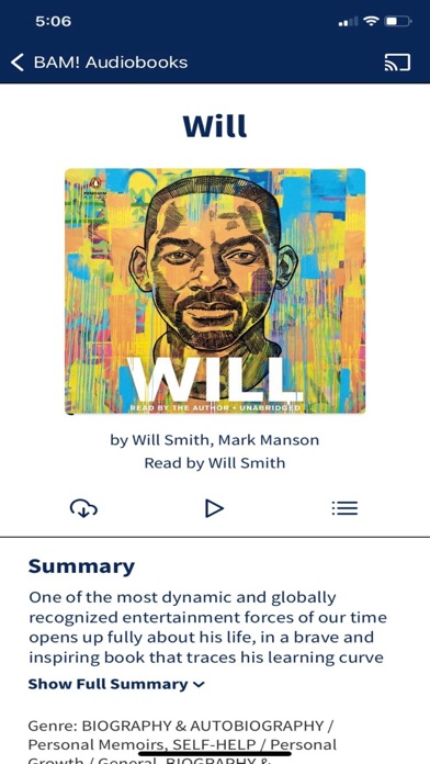 BAM! Audiobooks Screenshot