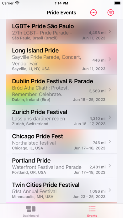 LGBTQ Pride Finder Screenshot