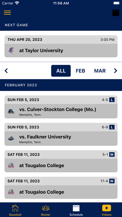 Marian University Knights Screenshot