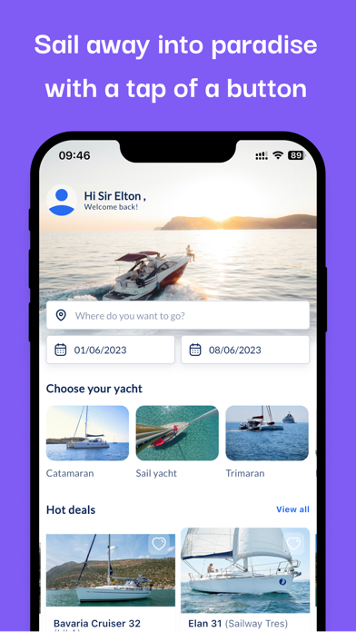 Strabos - Boat rental app Screenshot