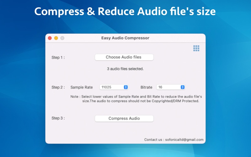 easy audio compressor iphone screenshot 1