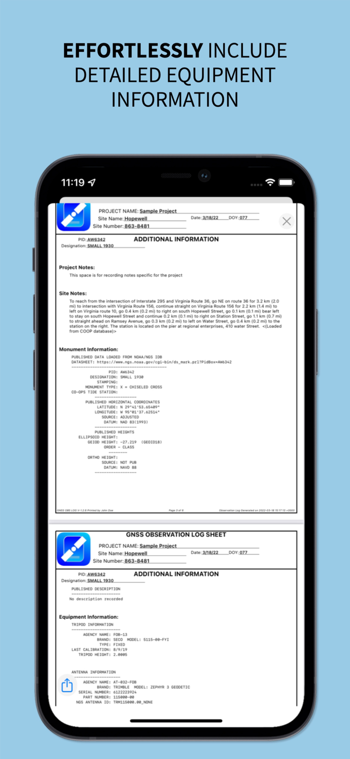 GNSS Log App