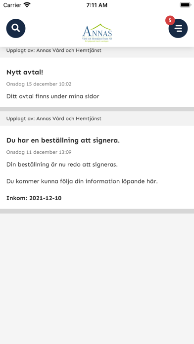 Screenshot #3 pour Annas vård och hemtjänstteam
