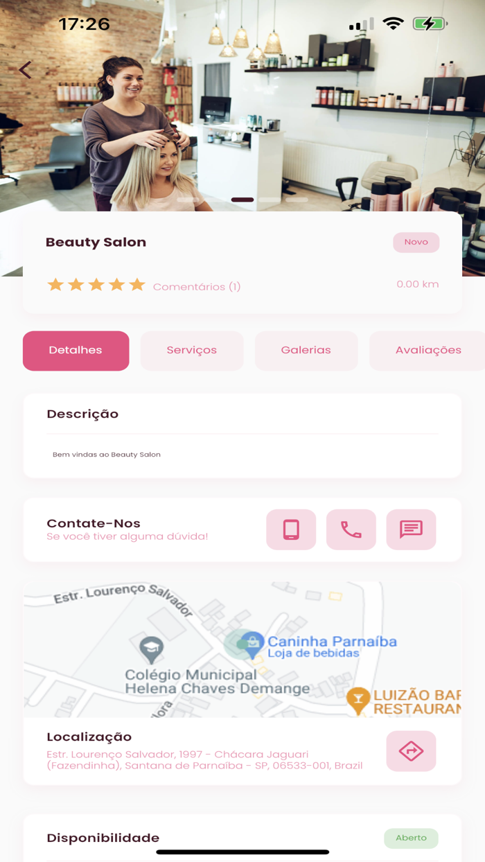 Bellatu Aplicativo de Salão