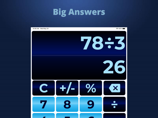 Screenshot #6 pour Big Finger Calculator