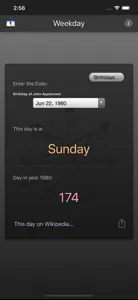 Weekday screenshot #5 for iPhone
