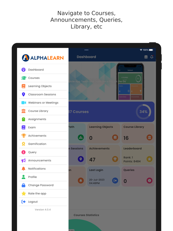 Screenshot #6 pour AlphaLearn LMS