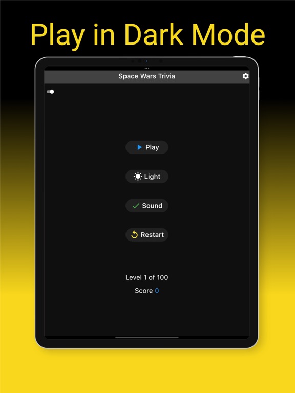 Space Wars Trivia iPad screenshot 1 - Entertainment app