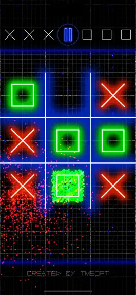 Game screenshot Tic Tac Toe Glow by TMSOFT apk