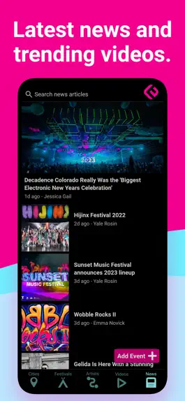 Game screenshot Edmtrain Concerts & Raves hack
