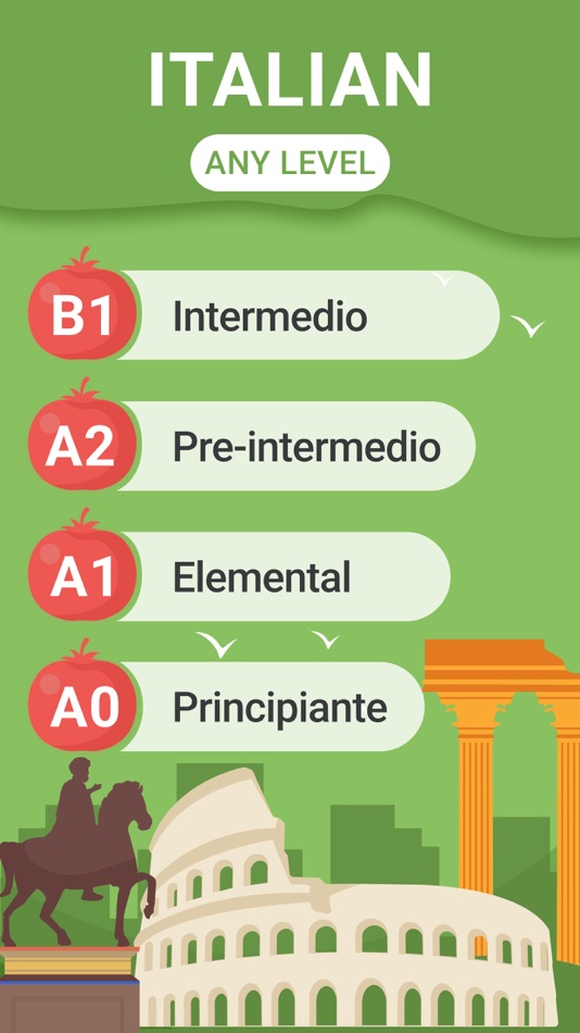 #1. Learn Italian Words by Levels (iOS) By: Mobiteach.ltd