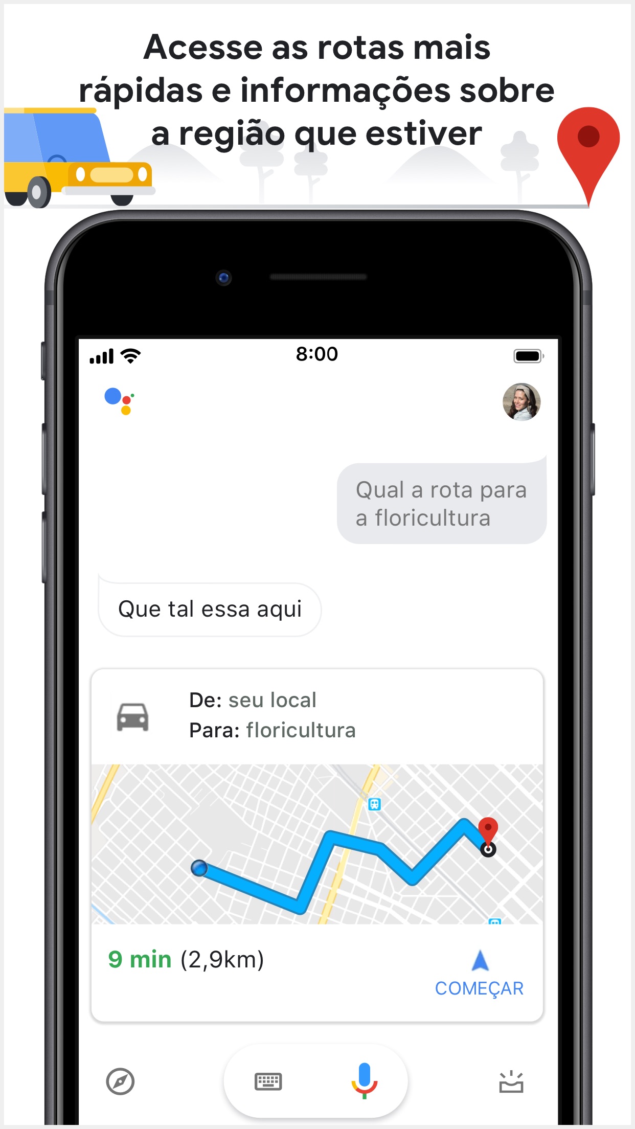 Screenshot do app Google Assistente