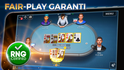 Screenshot #1 pour Omaha Poker: Pokerist